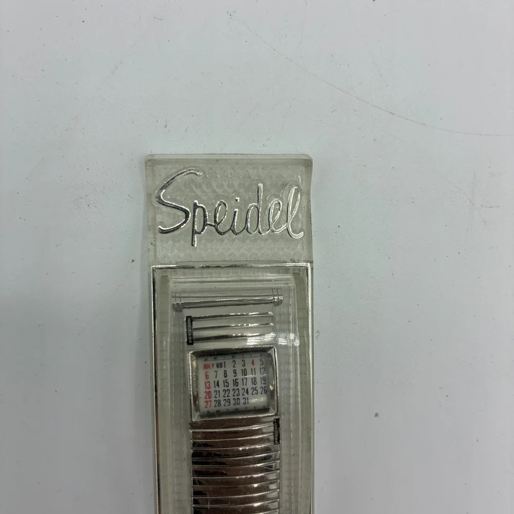 Vintage 1969 Speidel Datefinder Valencia Calendar Watch Band NOS Stainless